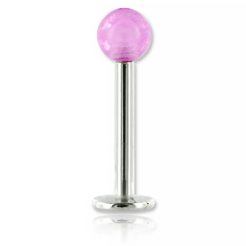 Micro labret acier boule phosphorescente - Imagen 5 de 5