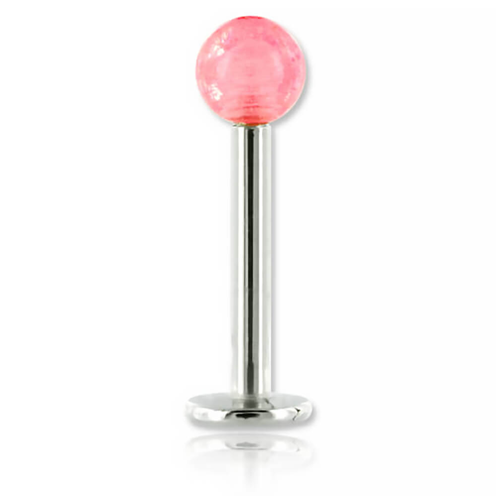 Micro labret acier boule phosphorescente - Imagen 4 de 5