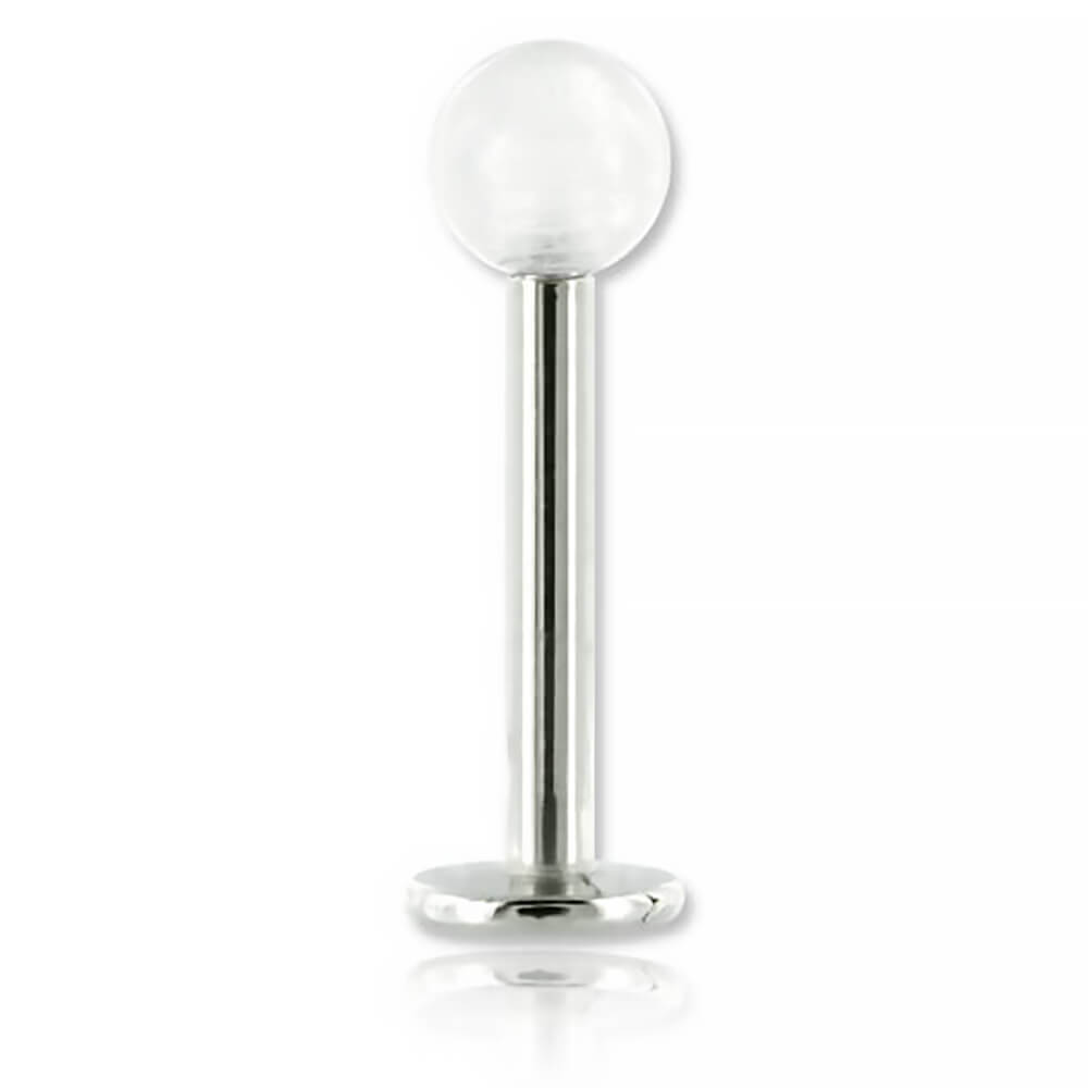 Micro labret acier boule phosphorescente - Imagen 2 de 5