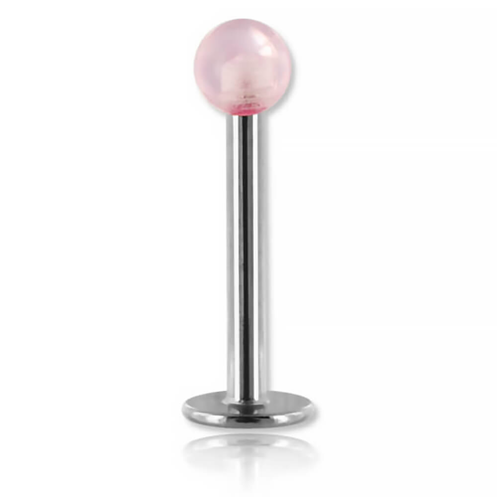 Micro labret acier avec boule fluo unie - Imagen 8 de 12