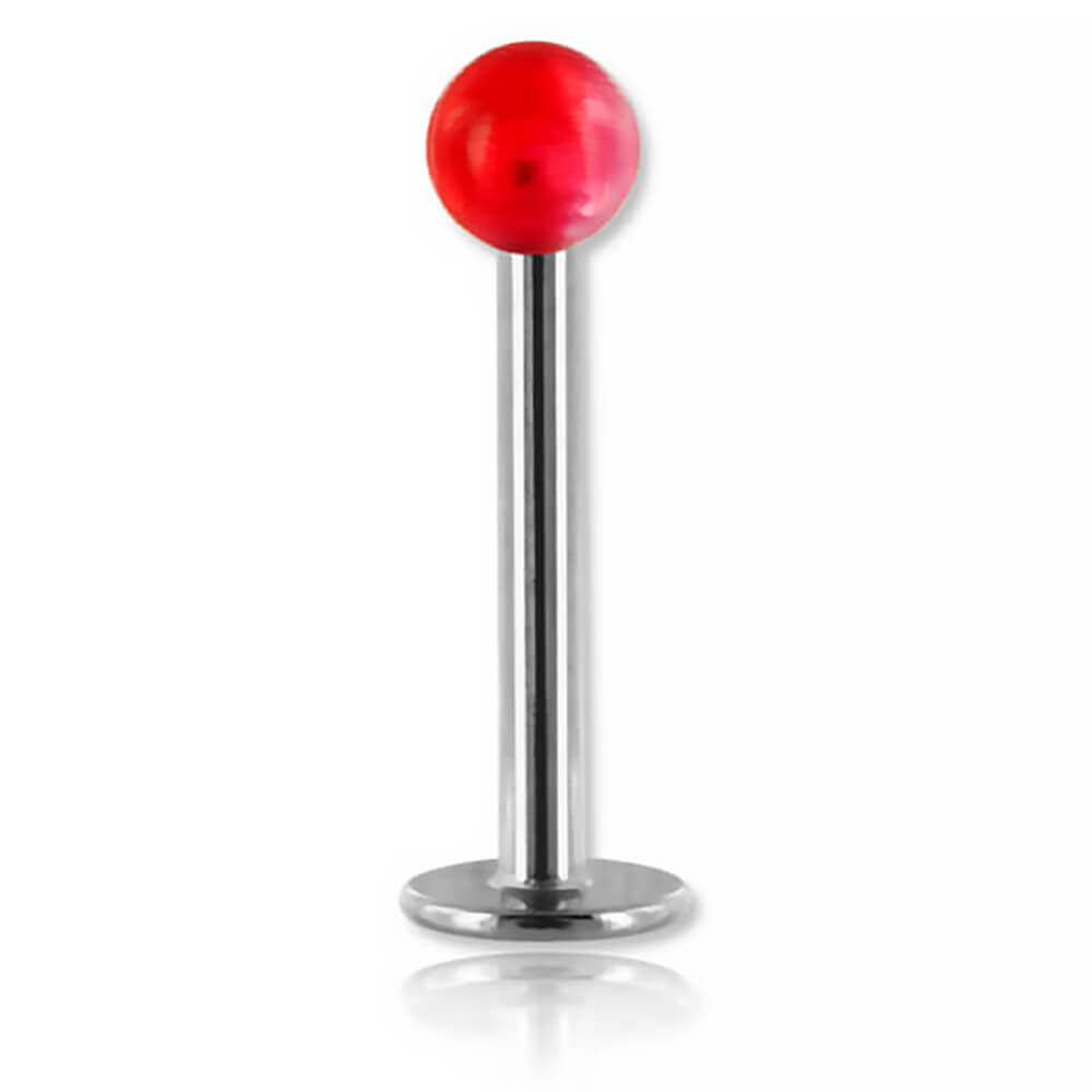 Micro labret acier avec boule fluo unie - Imagen 9 de 12
