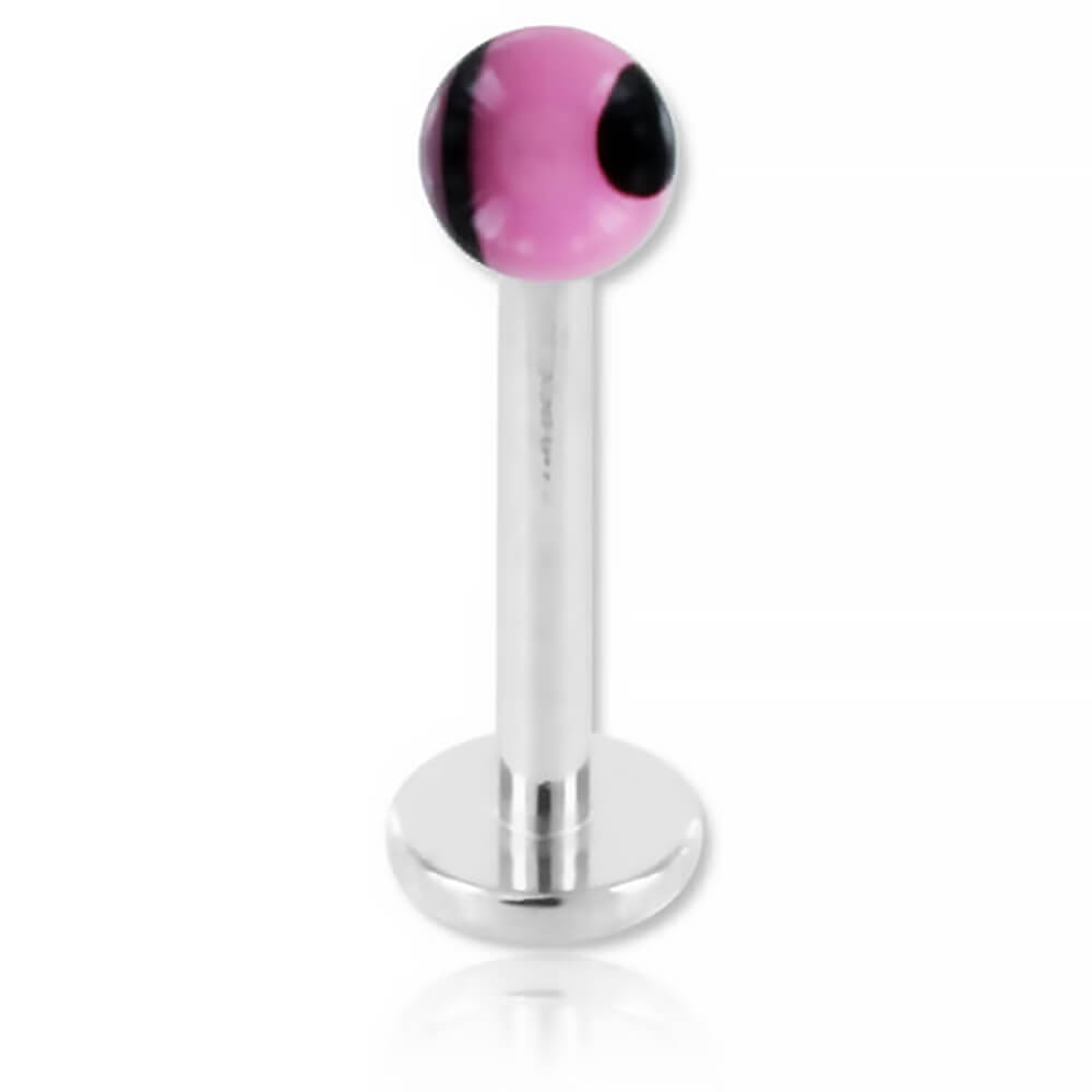 Micro labret acier boule Marbrée - Imagen 4 de 6