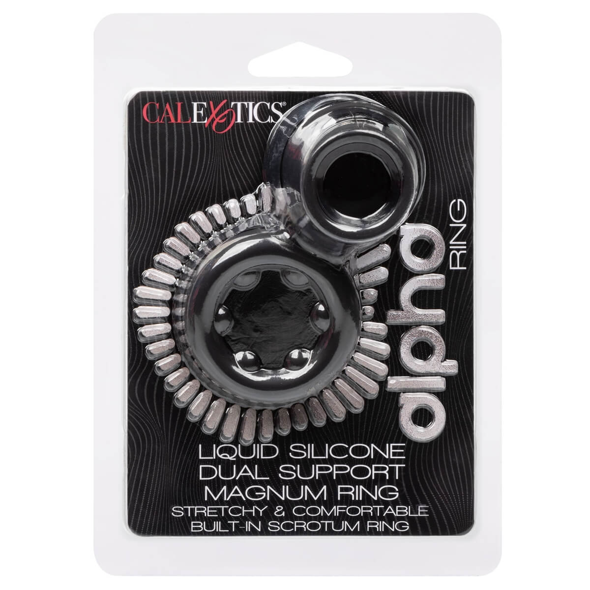 Anneau De Pénis Double Cockring En Silicone Noir Et Cuir Jaune - Sans Phtalates, Marque RougeCuir | Neuf