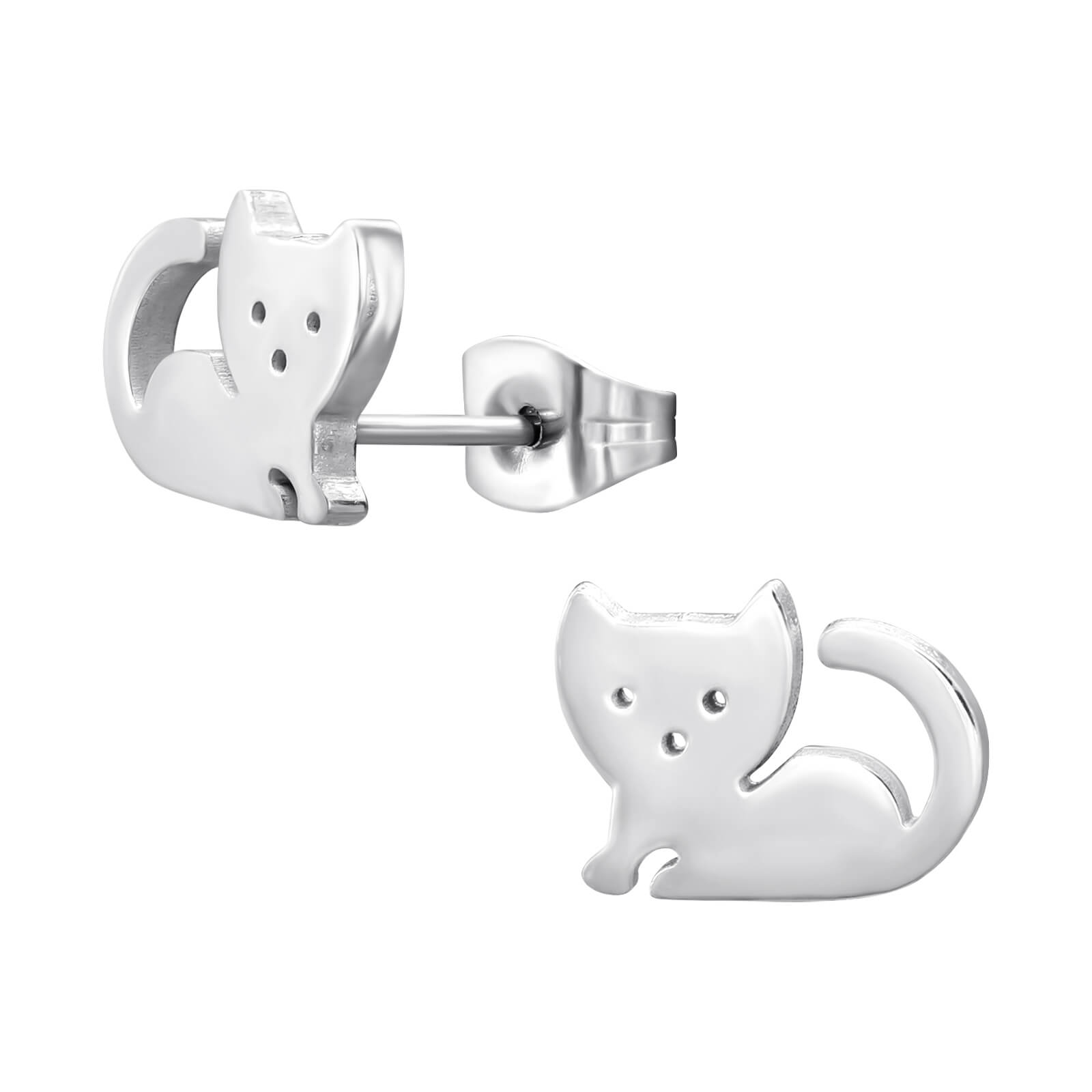 Toutes les boucles d'oreille Clous d'oreille acier symbole Masculin